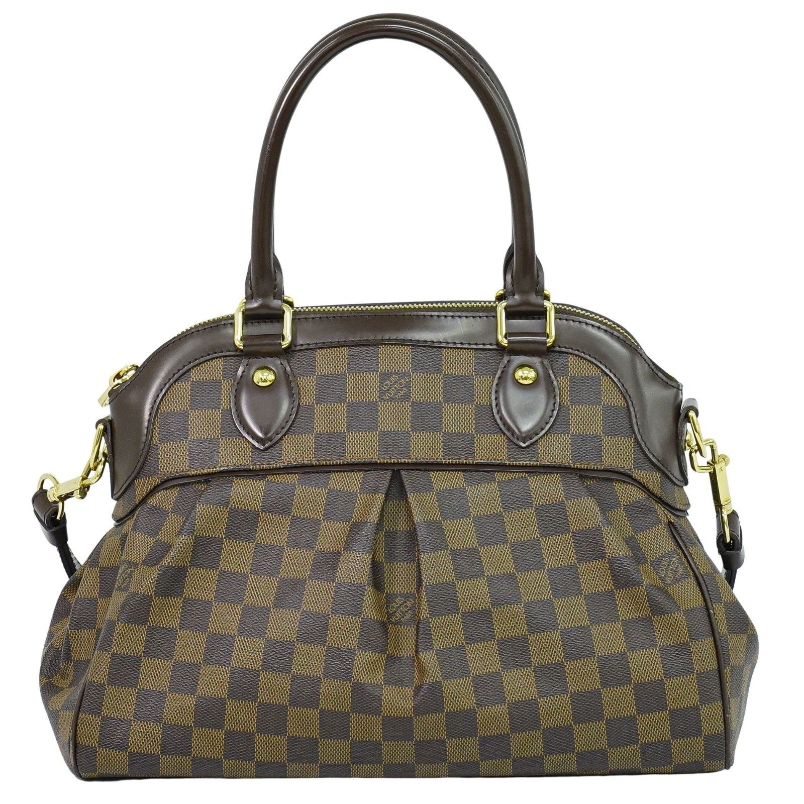 Louis Vuitton Trevi Handbag Damier Brown Canvas Handbag