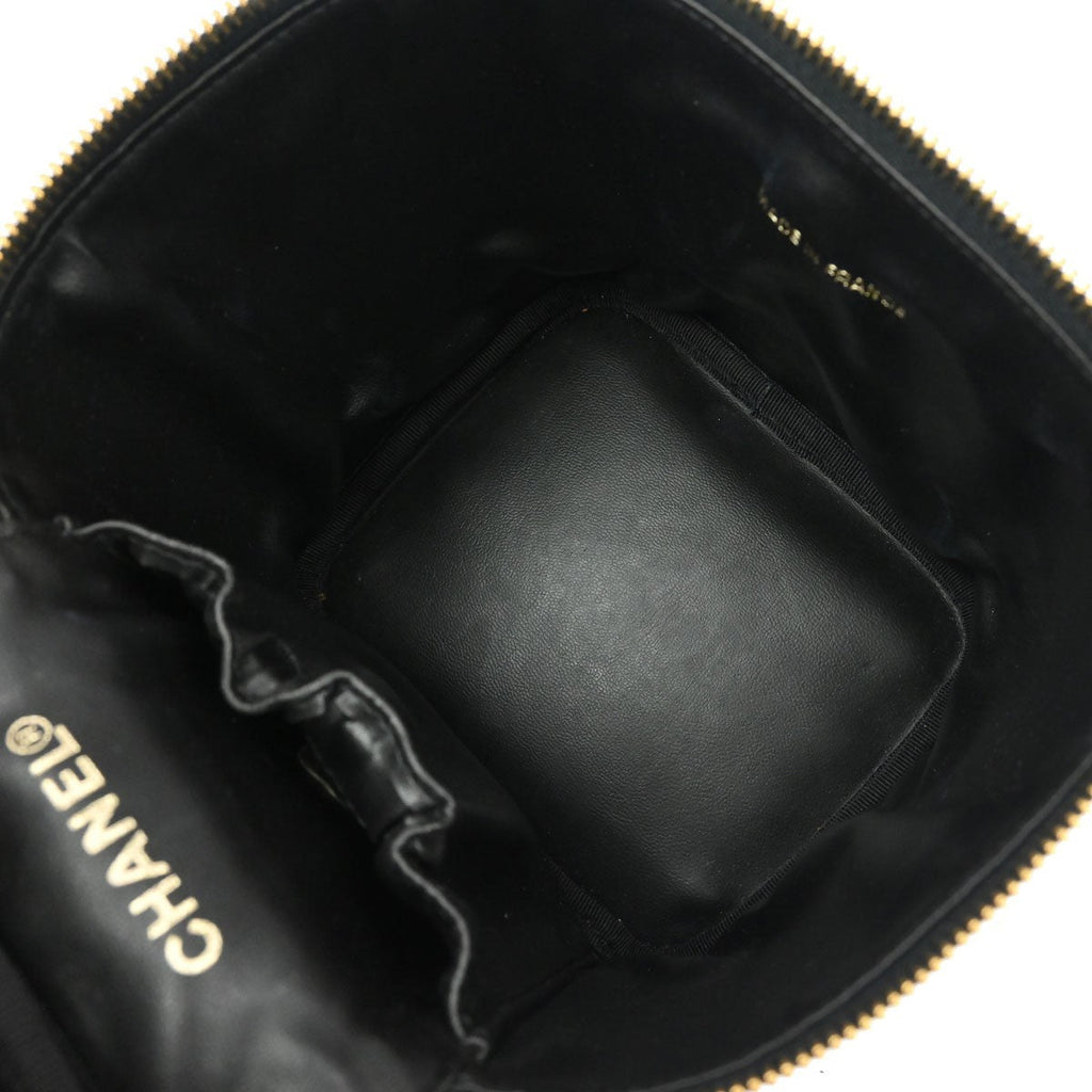 Chanel Vintage Timeless Cosmetic Case Caviar Black Leather Clutche & Pouche Bag