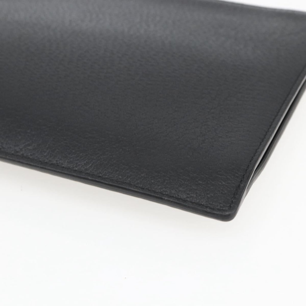 Gucci Gg Marmont Pouch Leather Black Leather Clutche & Pouche Bag (Pre-Owned)