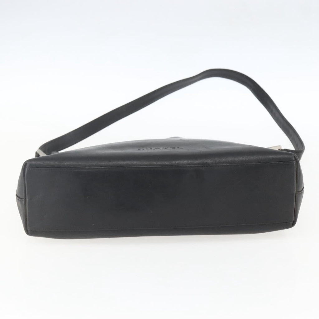Chanel Vintage Shoulder Bag Leather Black Leather Shoulder Bag Bag