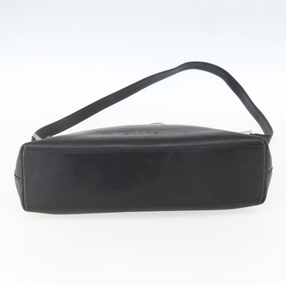 Chanel Vintage Shoulder Bag Leather Black Leather Shoulder Bag Bag