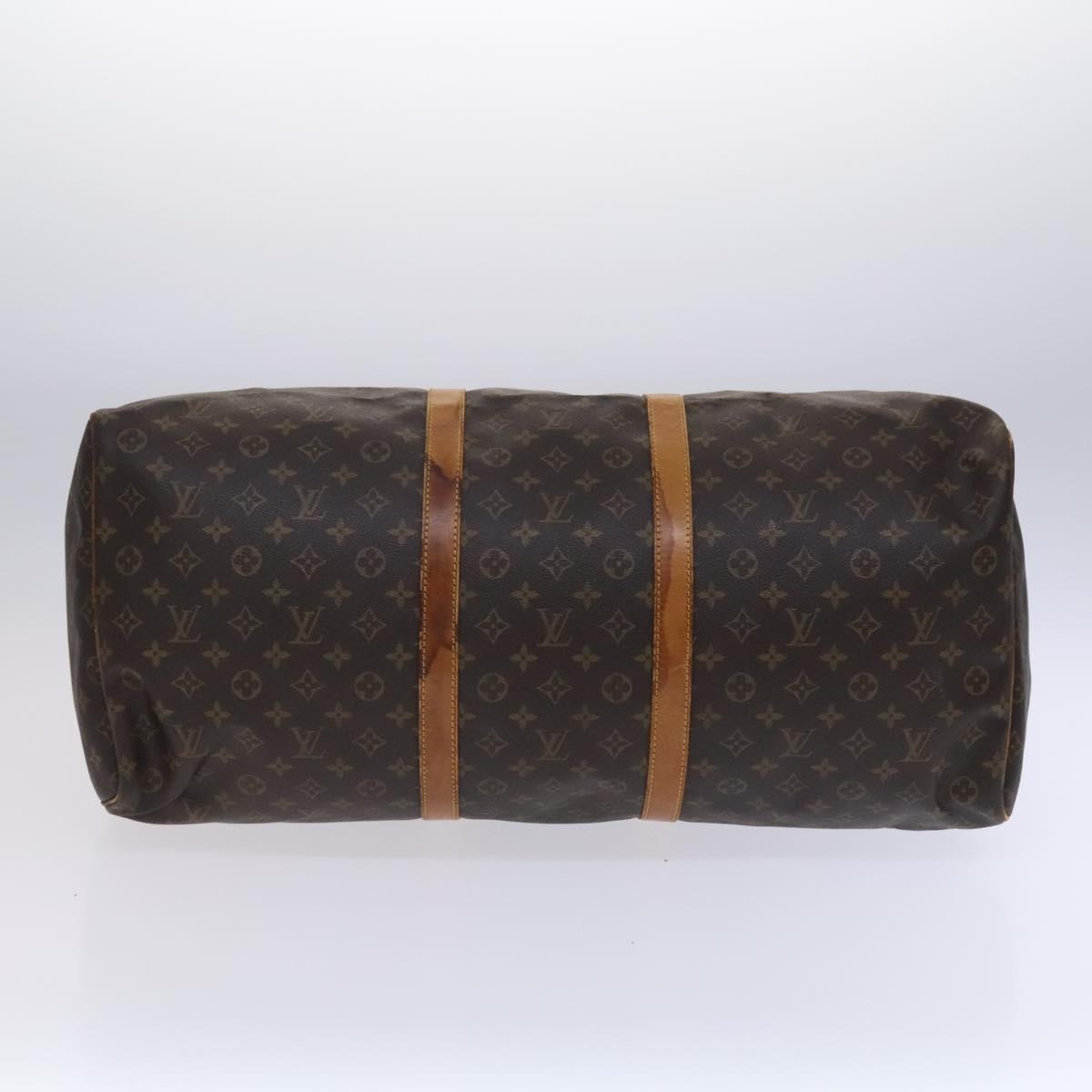 Louis Vuitton Keepall Bag Monogram Canvas Brown Canvas Travel Bag