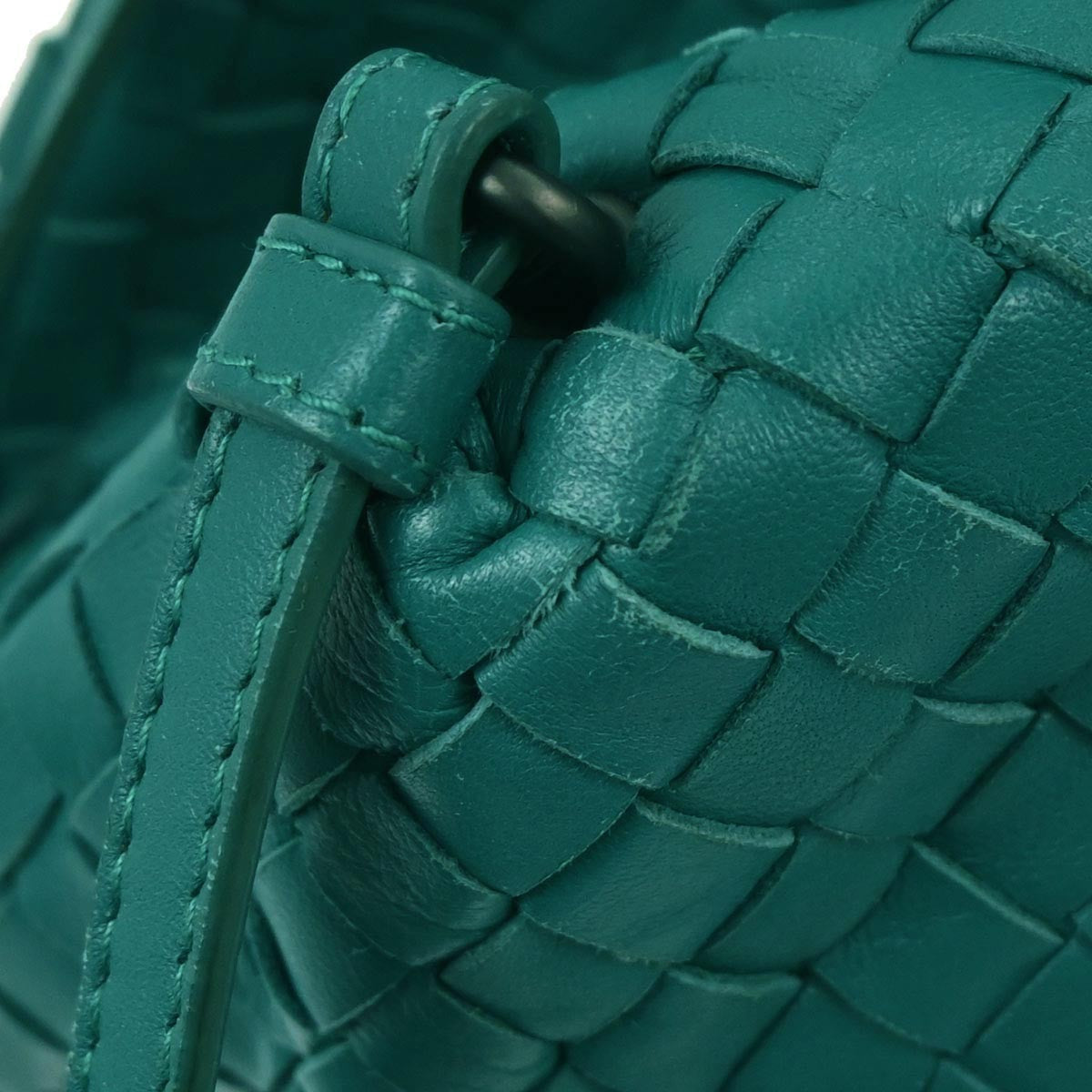 Bottega Veneta Zip Cube Messenger Intrecciato Nappa Green Leather Shoulder Bag Bag