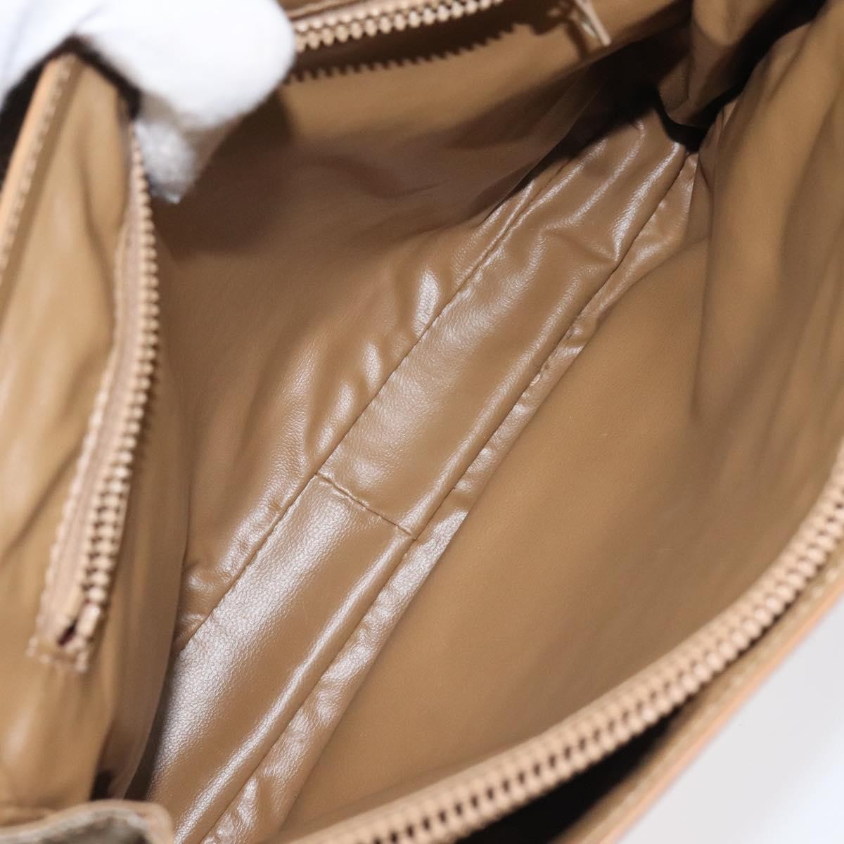 Celine Vintage Macadam Handbag Canvas And Leather Beige Canvas Handbag