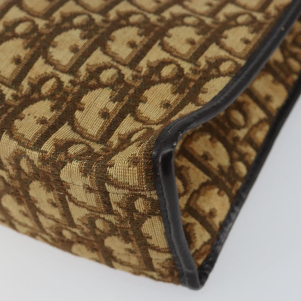 Christian Dior Trotter Shoulder Bag Canvas Beige Canvas Shoulder Bag Bag (Pre-Owned)