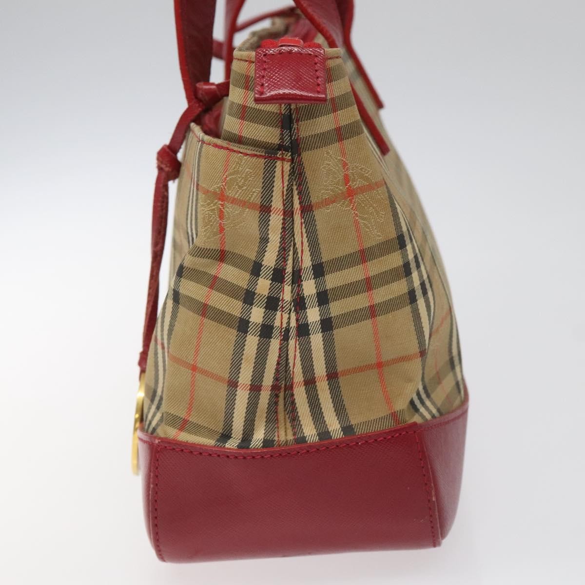 Burberry Nova Check Handbag Nova Check Canvas And Leather Beige Canvas Handbag