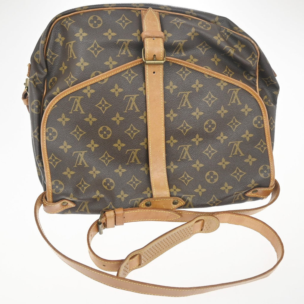 Louis Vuitton Saumur Handbag Monogram Canvas Brown Canvas Shoulder Bag