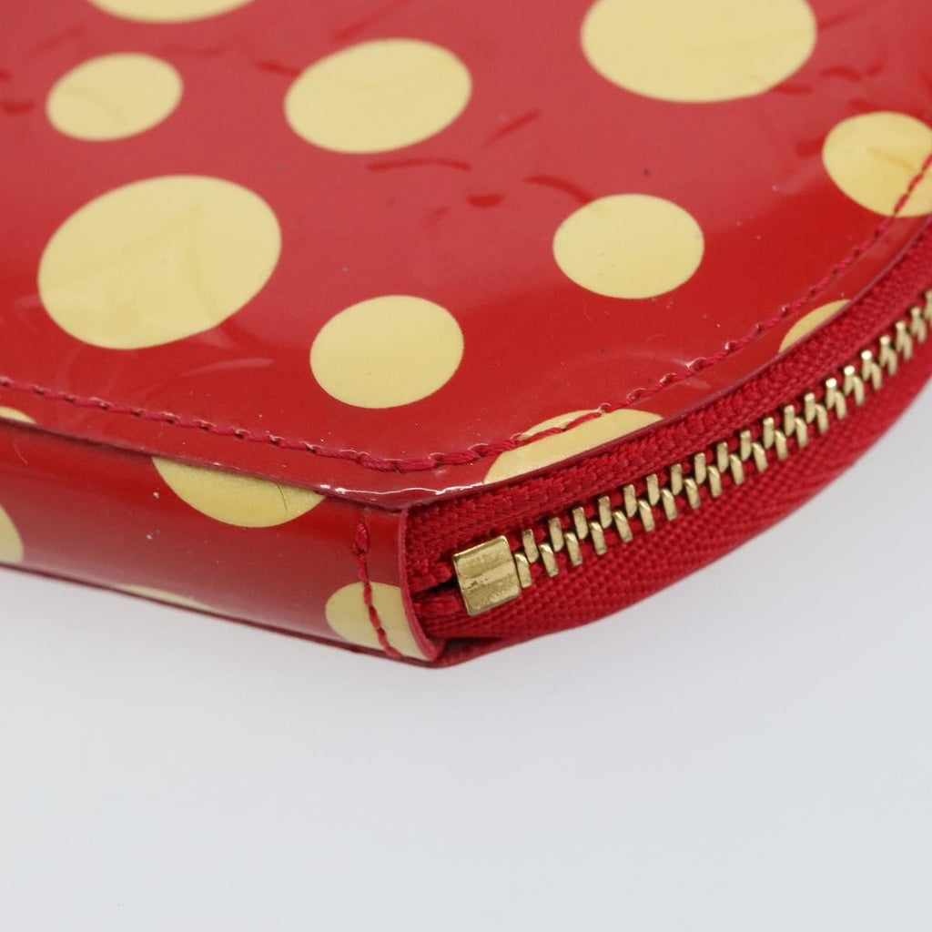 Louis Vuitton Boite Chapeau Coin Purse Patent Leather Red Patent_Leather Wallets Accessory