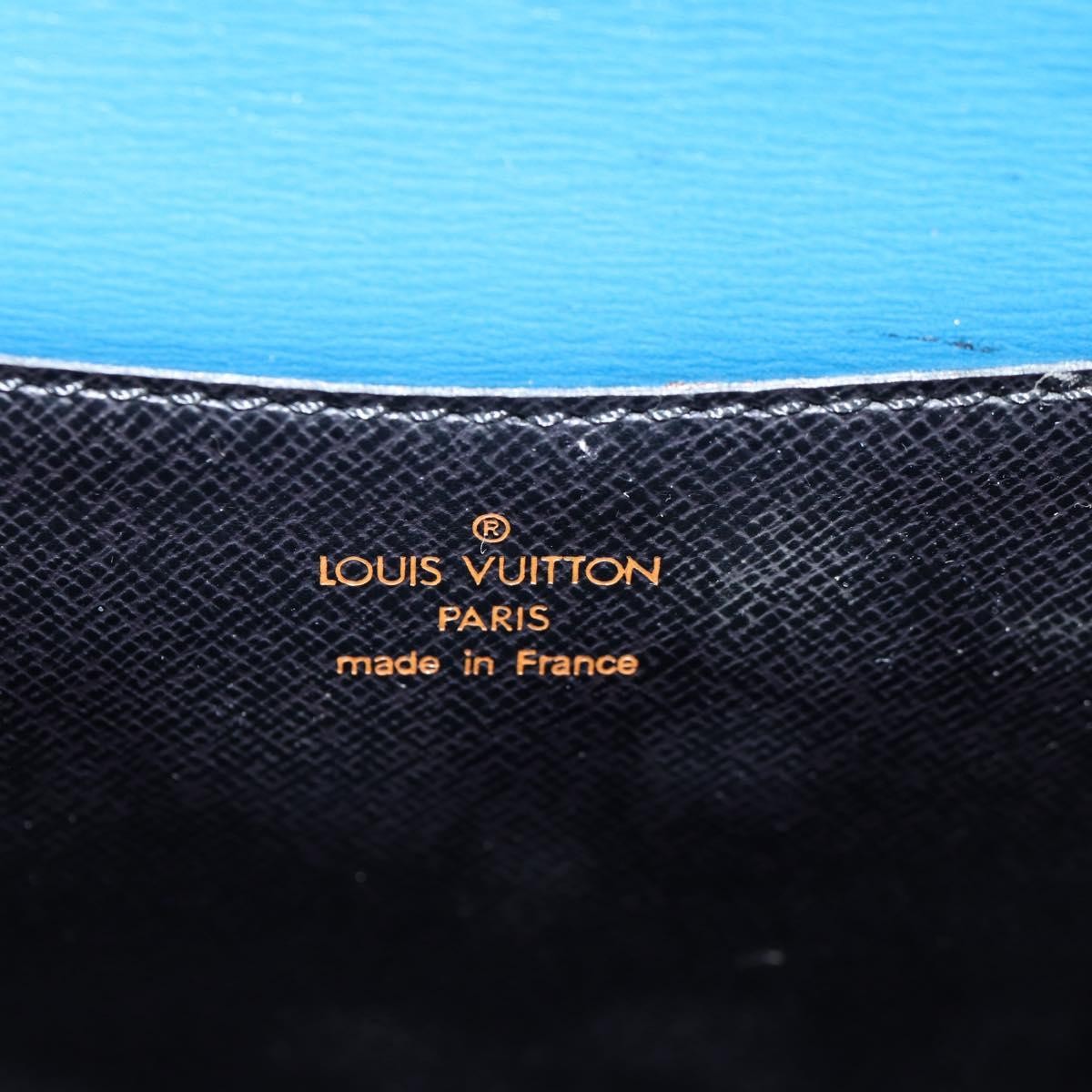 Louis Vuitton Grenelle Shoulder Bag Epi Leather Blue Leather Shoulder Bag