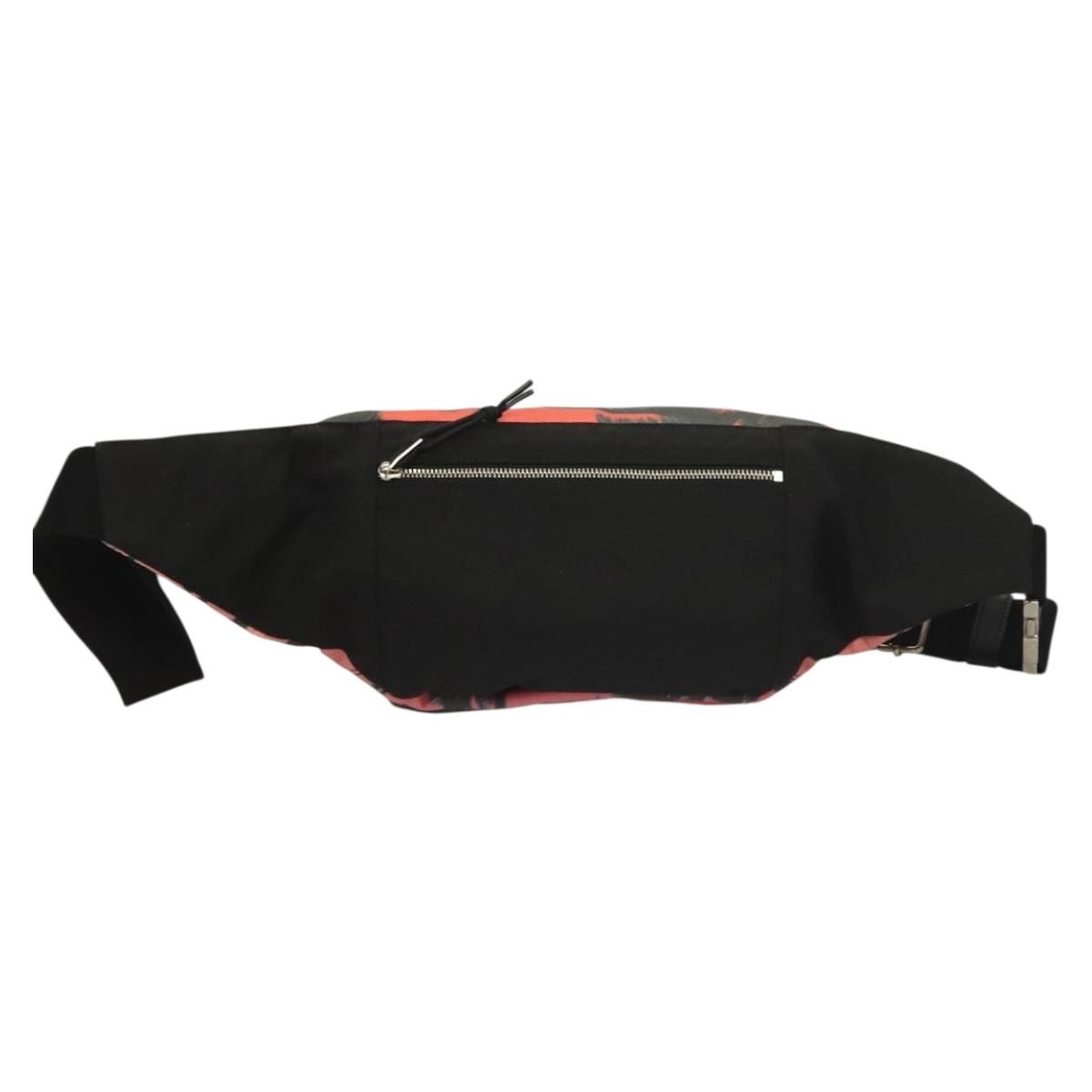 Saint Laurent Front Pocket Waist Bag Printed Nylon Pink Nylon Shoulder Bag Bag (Pre-Owned)