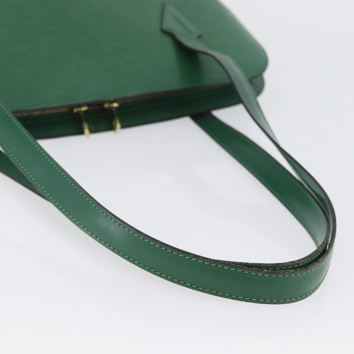 Louis Vuitton Lussac Handbag Epi Leather Green Leather Shoulder Bag