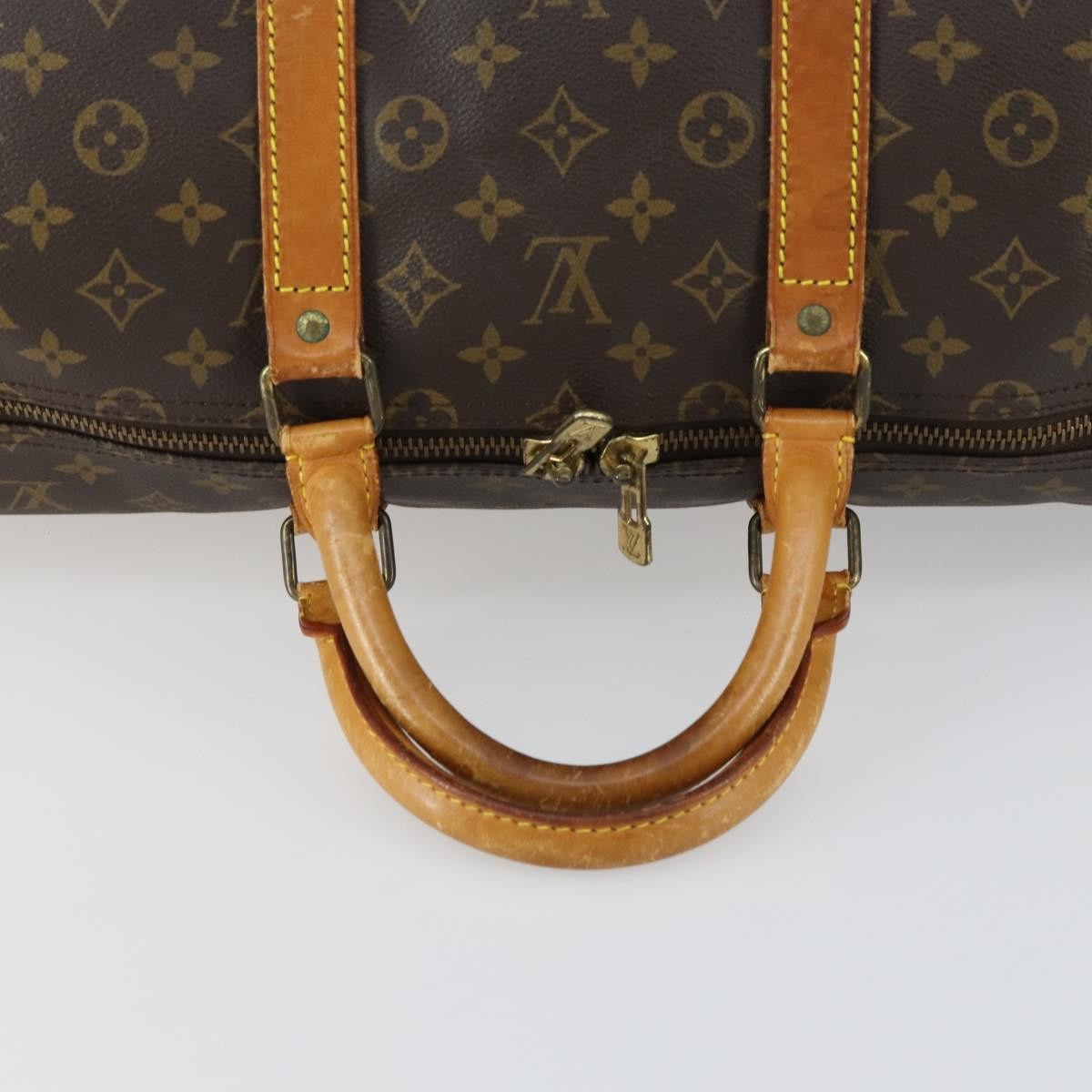 Louis Vuitton Keepall Bag Monogram Canvas Brown Canvas Travel Bag