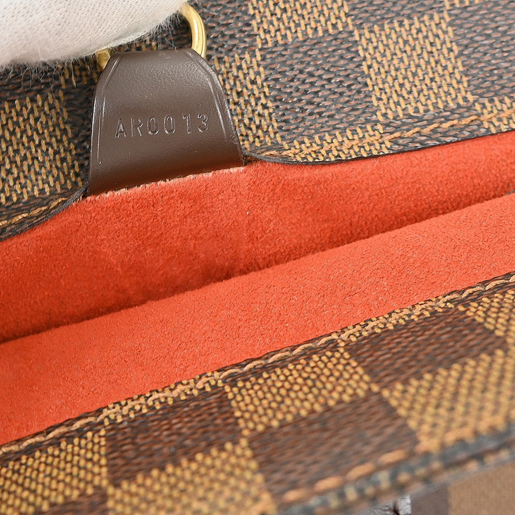 Louis Vuitton Parioli Handbag Damier Brown Canvas Tote Bag