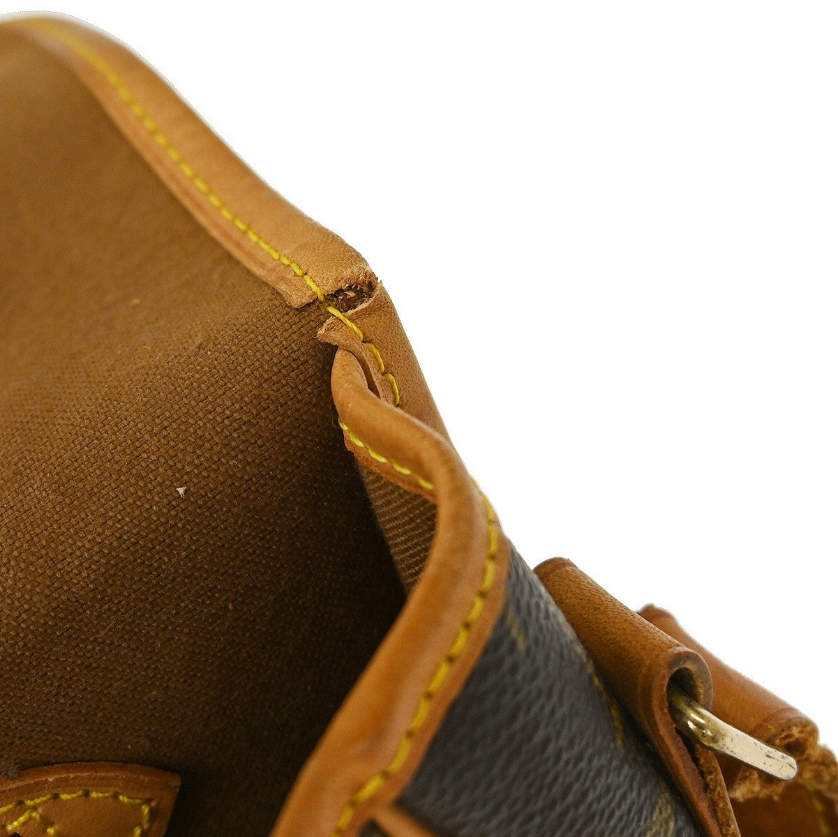 Louis Vuitton Sac Gibeciere Messenger Bag Monogram Canvas Brown Canvas Shoulder Bag