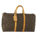 Louis Vuitton Keepall Bag Monogram Canvas Brown Canvas Travel Bag