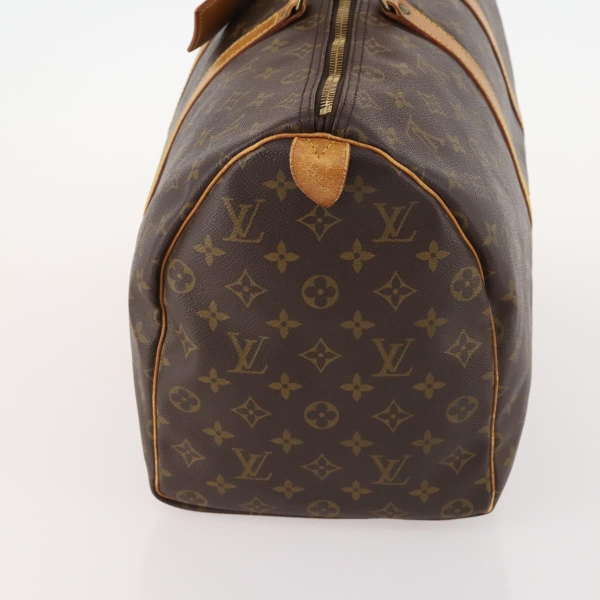 Louis Vuitton Keepall Bag Monogram Canvas Brown Canvas Travel Bag