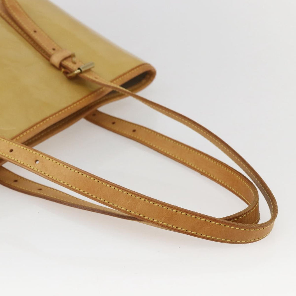 Louis Vuitton Bucket Bag Monogram Vernis Beige Patent_Leather Shoulder Bag