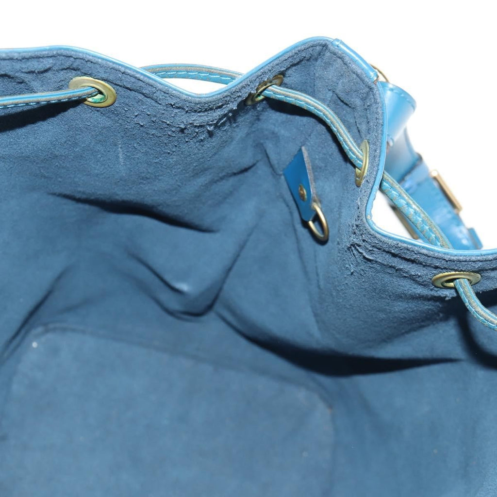 Louis Vuitton Petit Noe Handbag Epi Leather Blue Leather Shoulder Bag