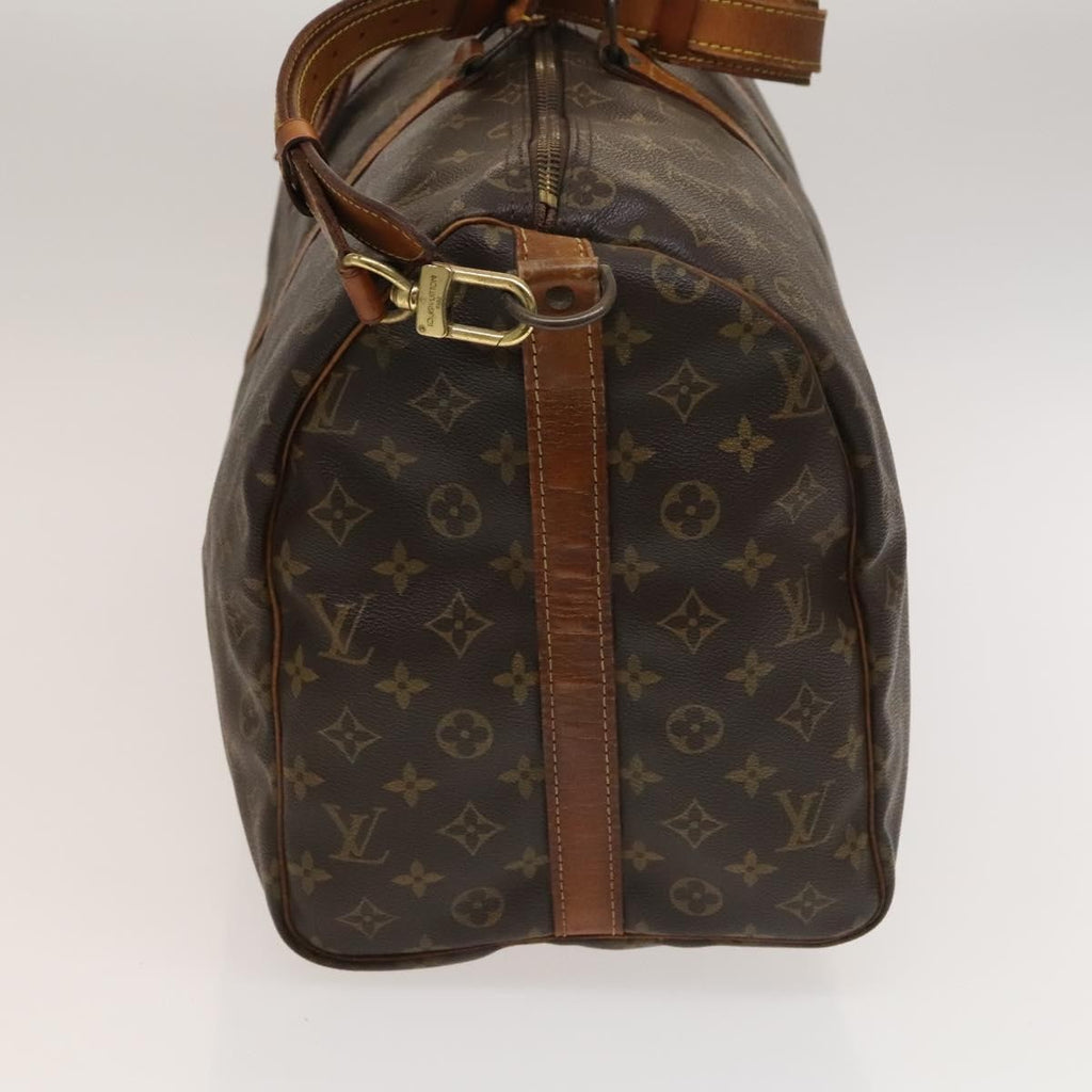 Louis Vuitton Keepall Bandouliere Bag Monogram Canvas Brown Canvas Travel Bag