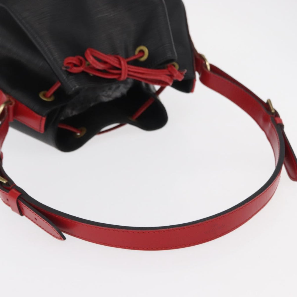 Louis Vuitton Bicolor Noe Handbag Epi Leather Black Leather Shoulder Bag