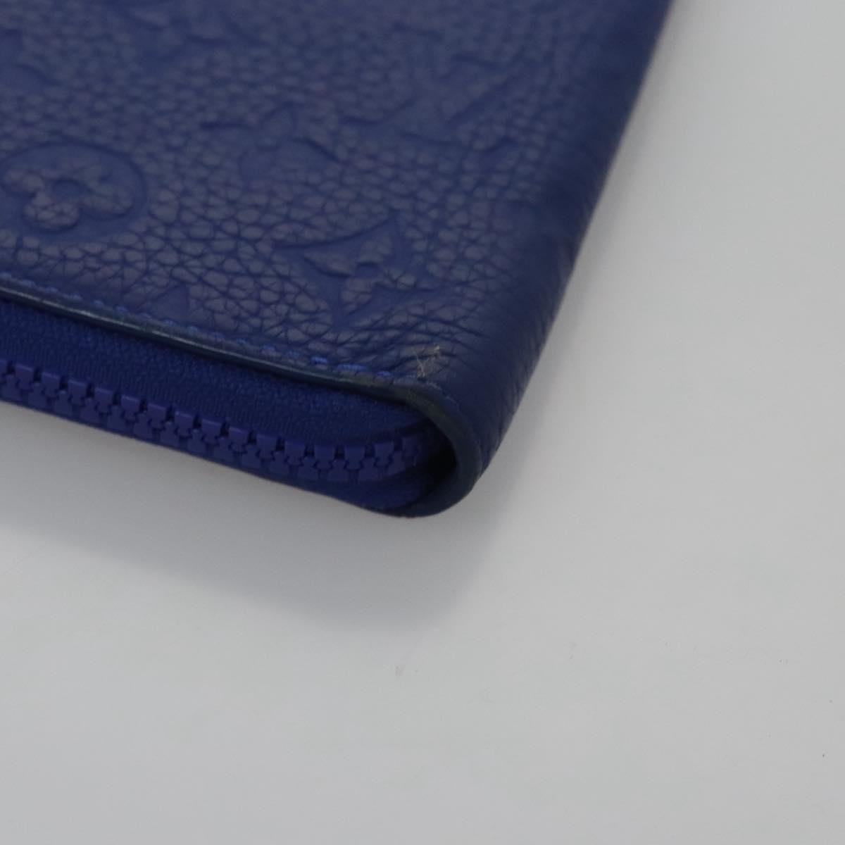 Louis Vuitton Portefeuille Zippy Monogramme Empreinte Monogramme Empreinte Blue Leather Wallets Accessory