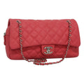 Chanel Flap Shoulder Bag Quilted Lambskin Pink Calfskin Shoulder Bag Bag
