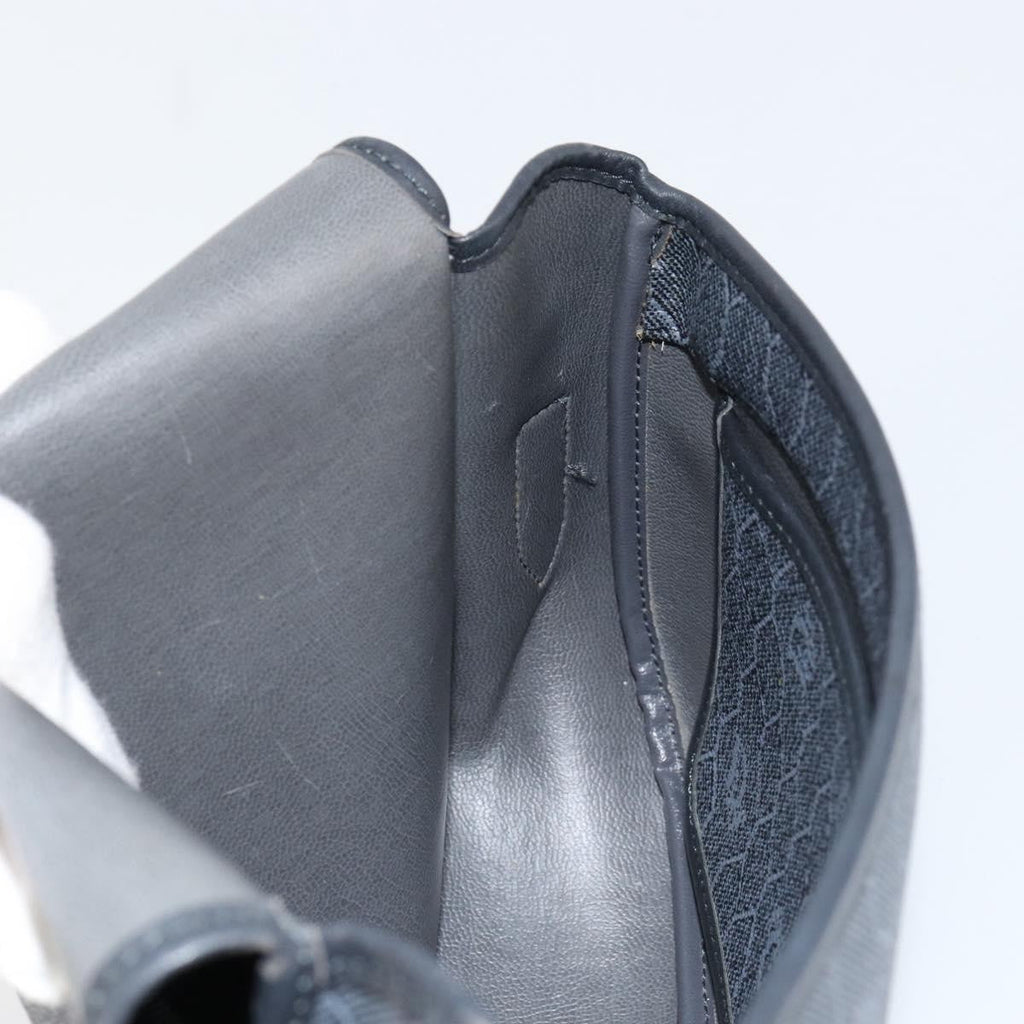 Christian Dior Vintage Honeycomb Shoulder Bag Canvas Black Canvas Shoulder Bag Bag (Pre-Owned)