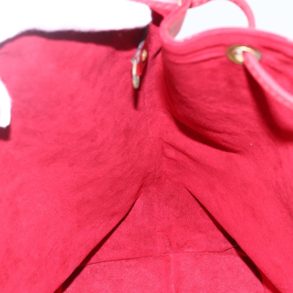 Louis Vuitton Noe Handbag Epi Leather Red Leather Bag