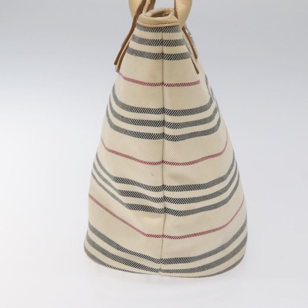 Burberry Nova Check Tote Canvas And Leather Beige Canvas Tote Bag