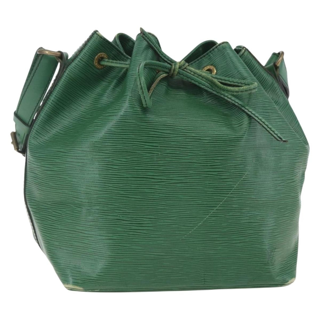 Louis Vuitton Petit Noe Handbag Epi Leather Green Leather Shoulder Bag