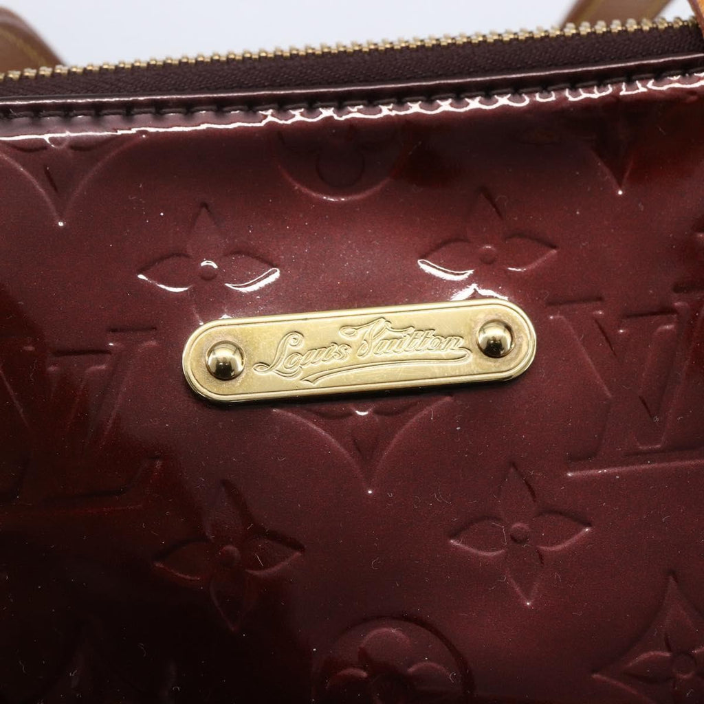 Louis Vuitton Bellevue Handbag Monogram Vernis Purple Patent_Leather Tote Bag