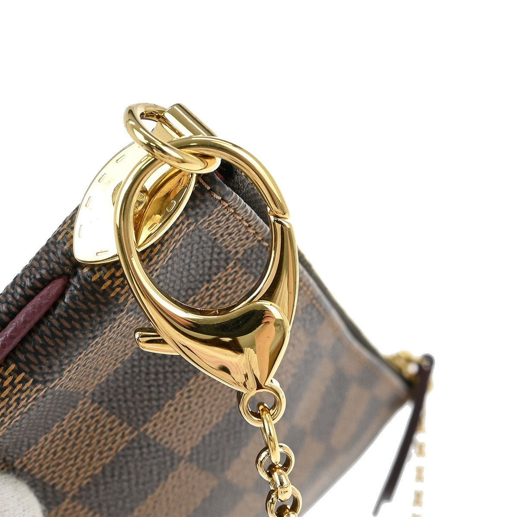 Louis Vuitton Milla Pochette Limited Edition Damier Brown Canvas Clutche & Pouche Bag