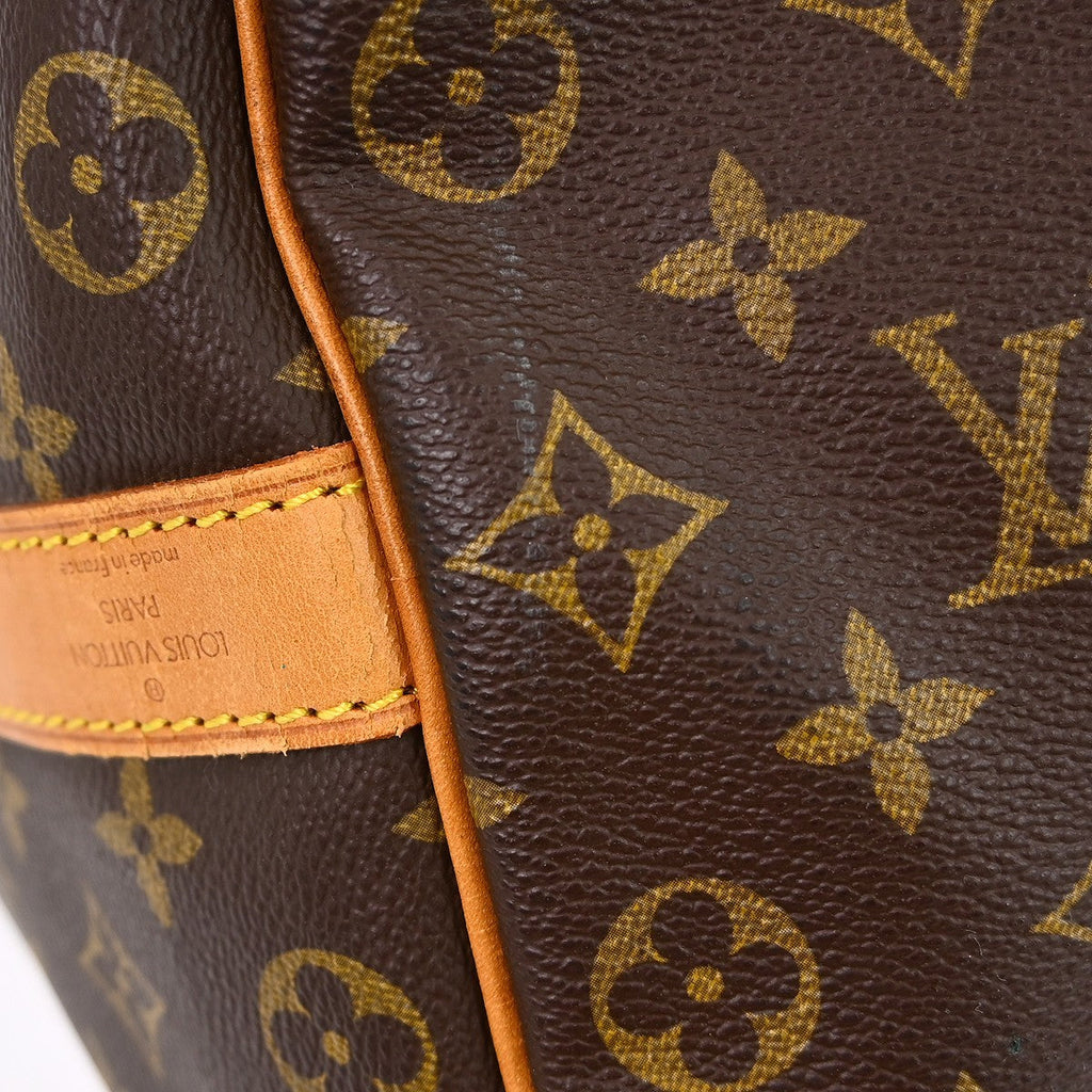 Louis Vuitton Keepall Bandouliere Bag Monogram Canvas Brown Canvas Handbag