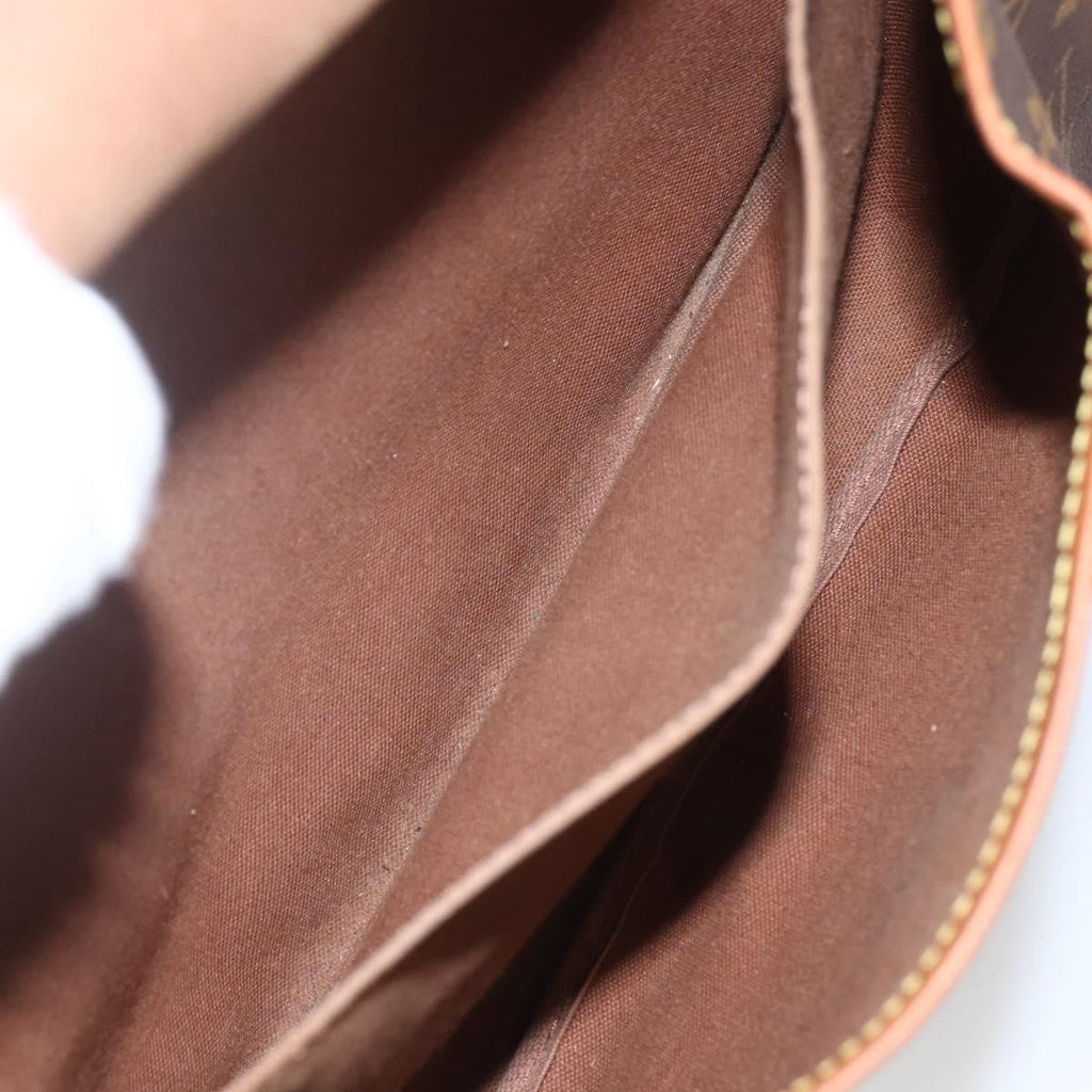 Louis Vuitton Saumur Handbag Monogram Canvas Brown Canvas Shoulder Bag