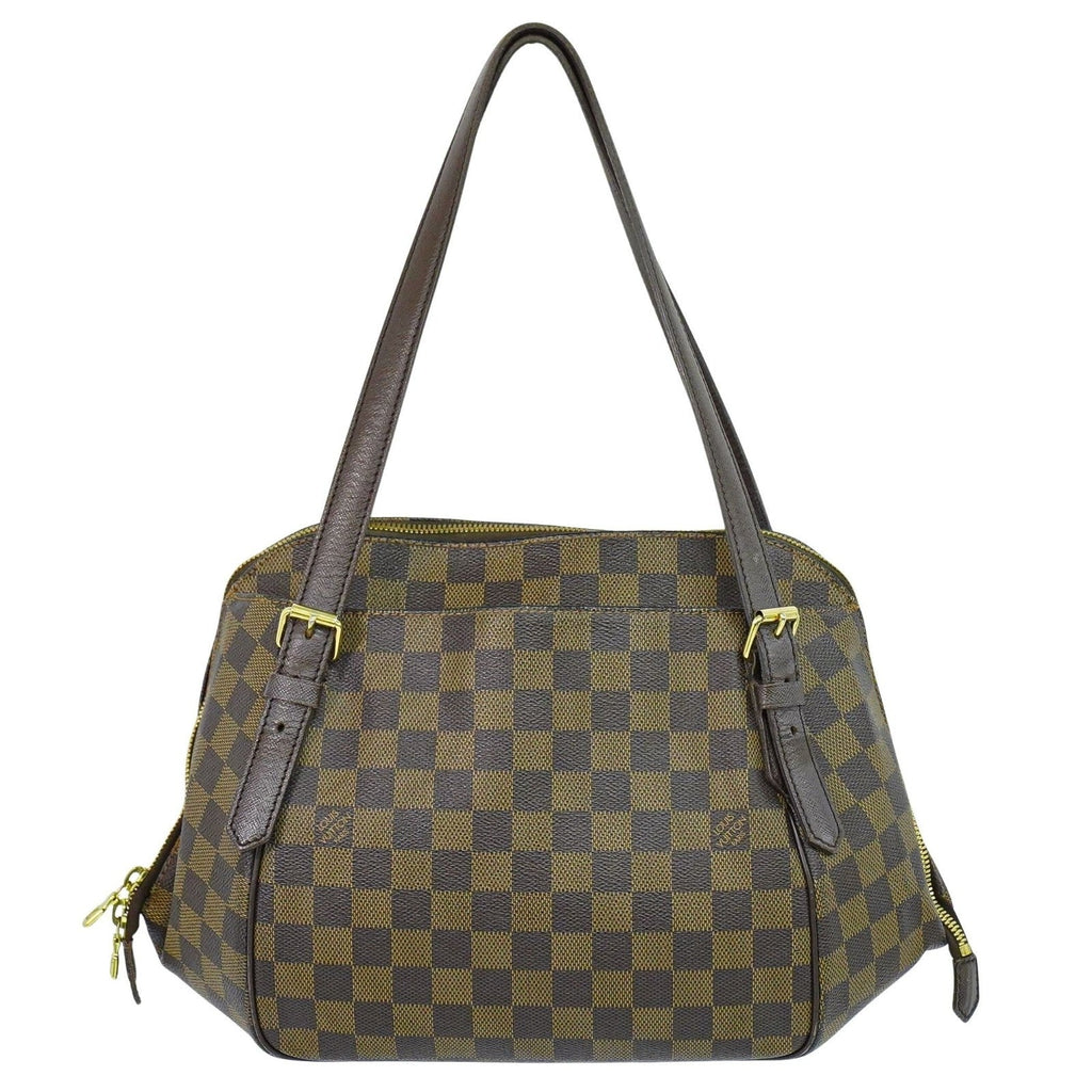 Louis Vuitton Belem Handbag Damier Brown Canvas Shoulder Bag