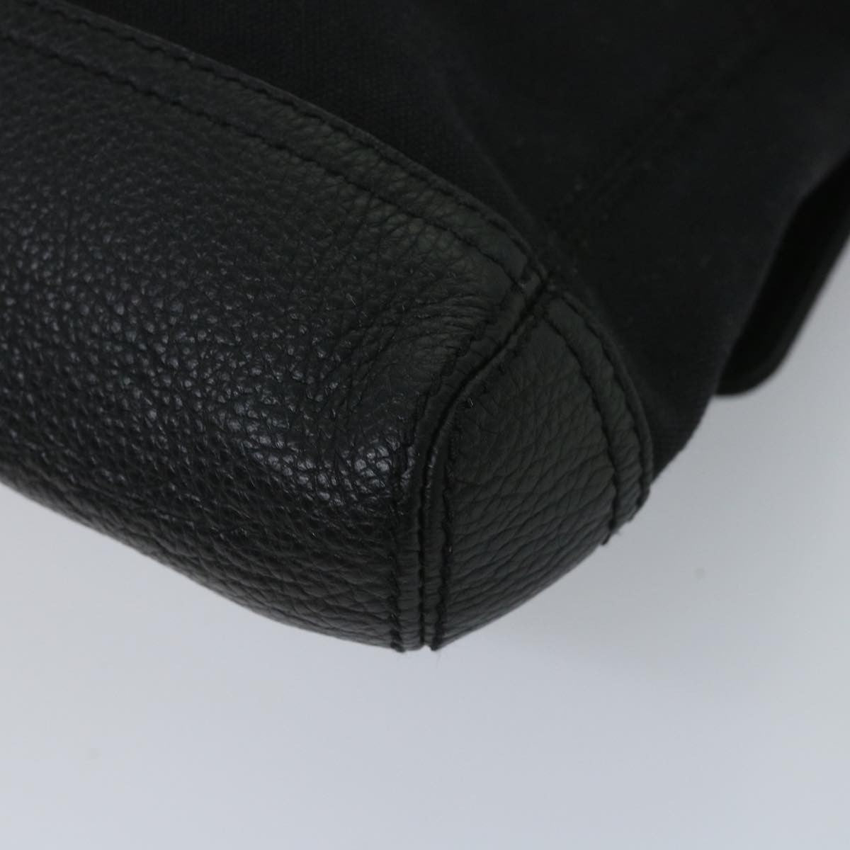 Balenciaga Vintage Pouch Leather Black Canvas Clutche & Pouche