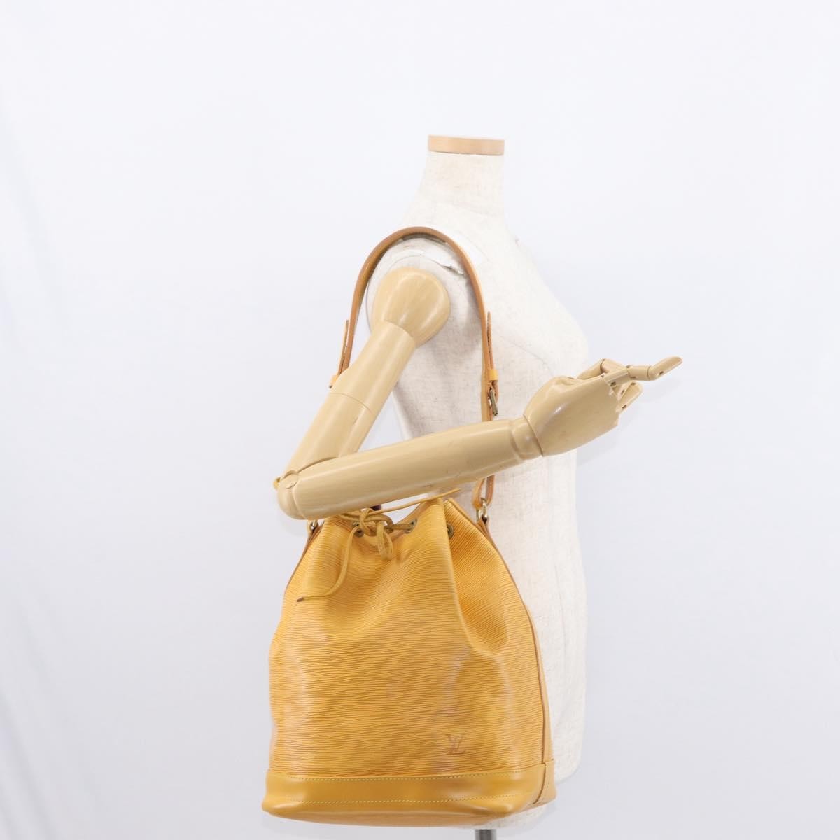 Louis Vuitton Noe Handbag Epi Leather Yellow Leather Shoulder Bag
