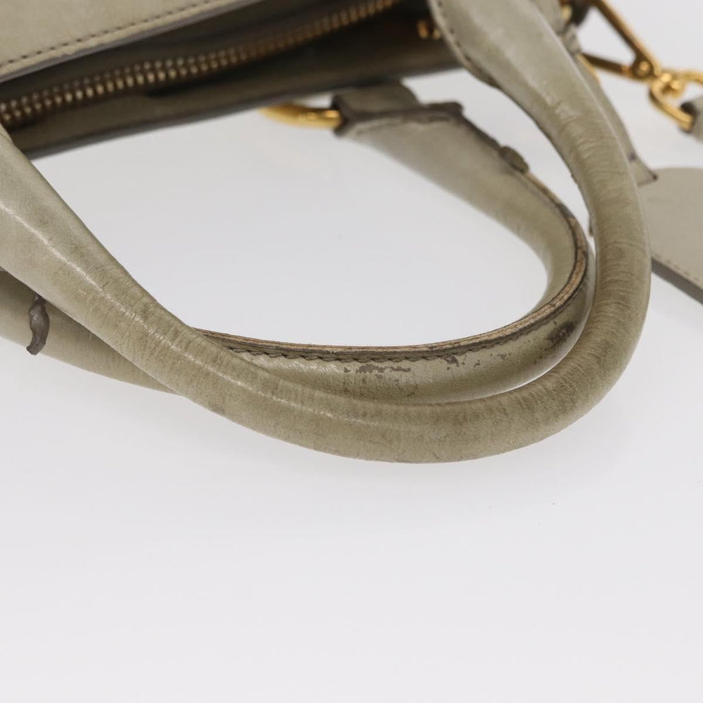 Prada Tote Vitello Daino Vitello Daino Beige Leather Handbag