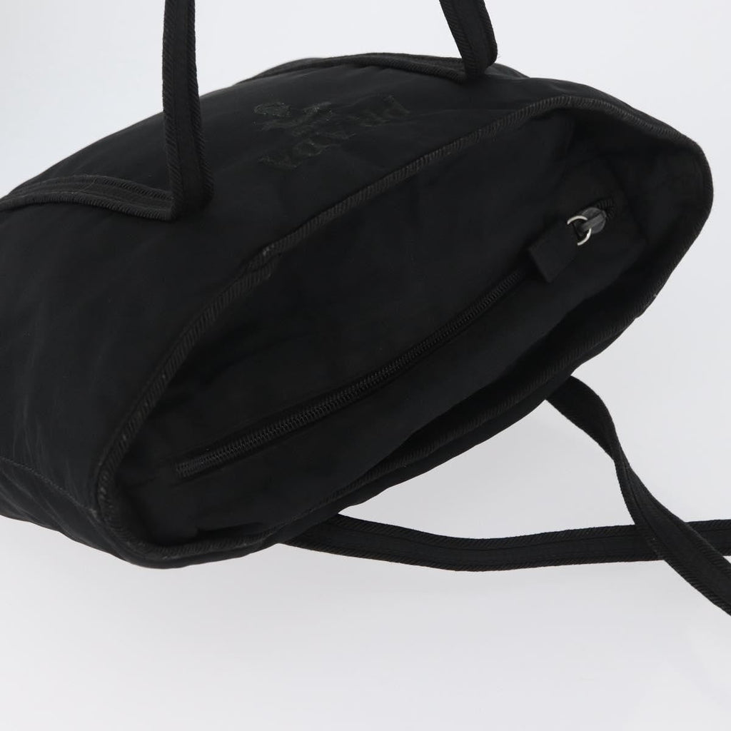 Prada Vintage Zip Tote Tessuto Black Nylon Tote Bag Bag