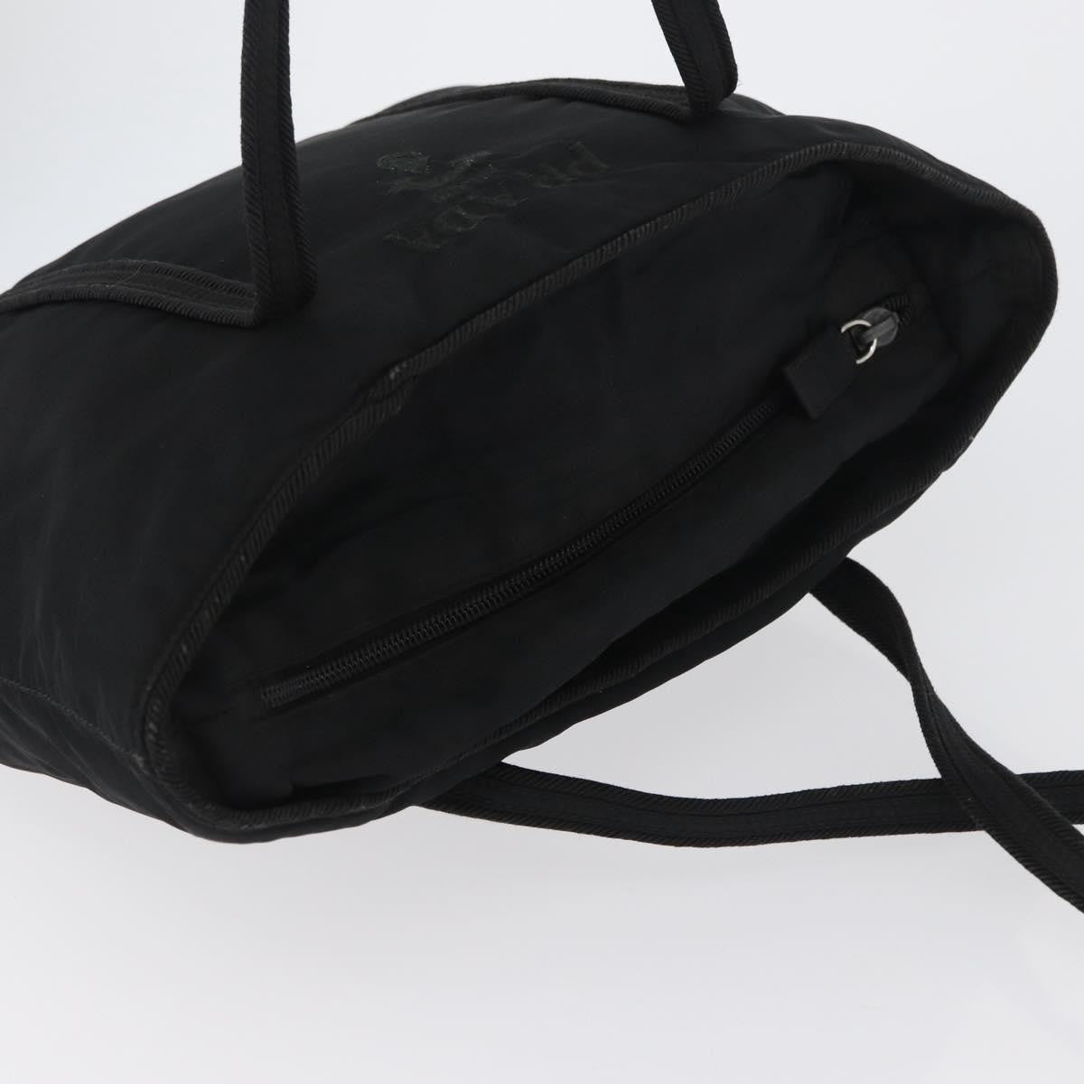 Prada Vintage Zip Tote Tessuto Black Nylon Tote Bag Bag