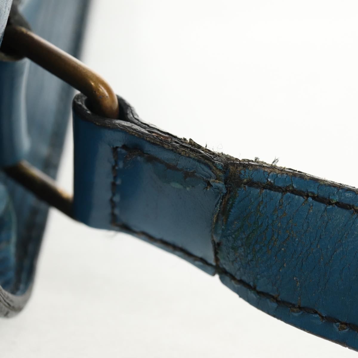 Louis Vuitton Cartouchiere Handbag Epi Leather Blue Leather Shoulder Bag
