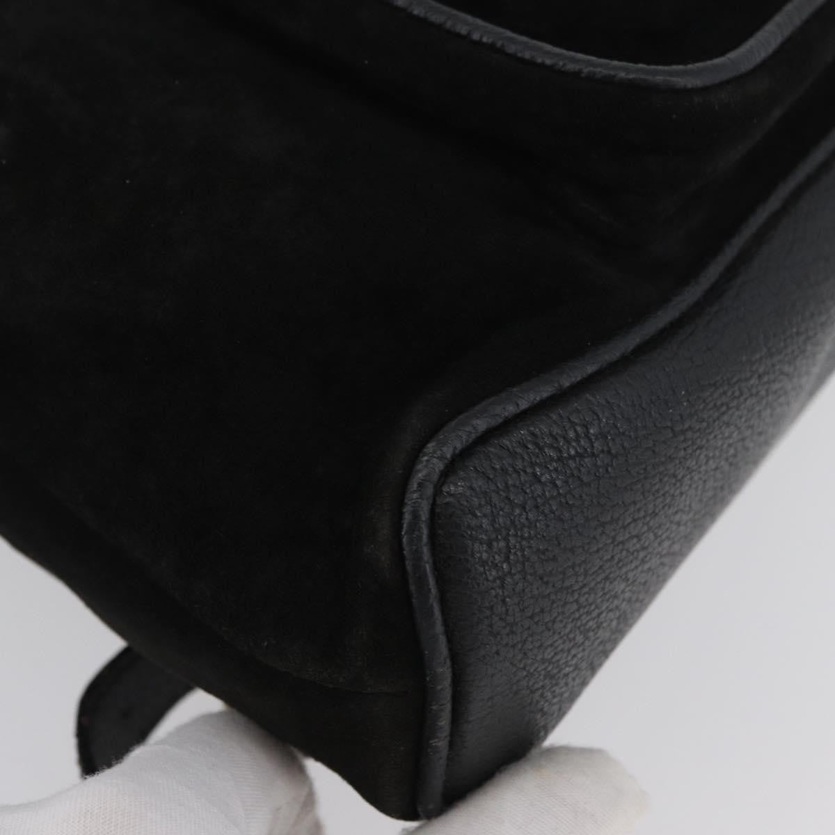 Gucci Gucci Bamboo Backpack Daim Black Suede Backpack Bag (Pre-Owned)
