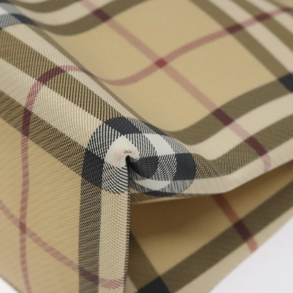 Burberry Nova Check Tote Canvas Check Pattern Beige Canvas Tote Bag