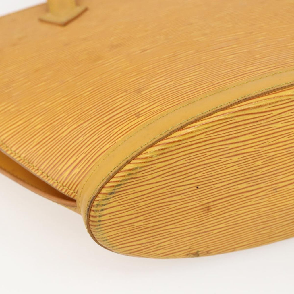 Louis Vuitton Saint Jacques Handbag Epi Leather Yellow Leather Handbag