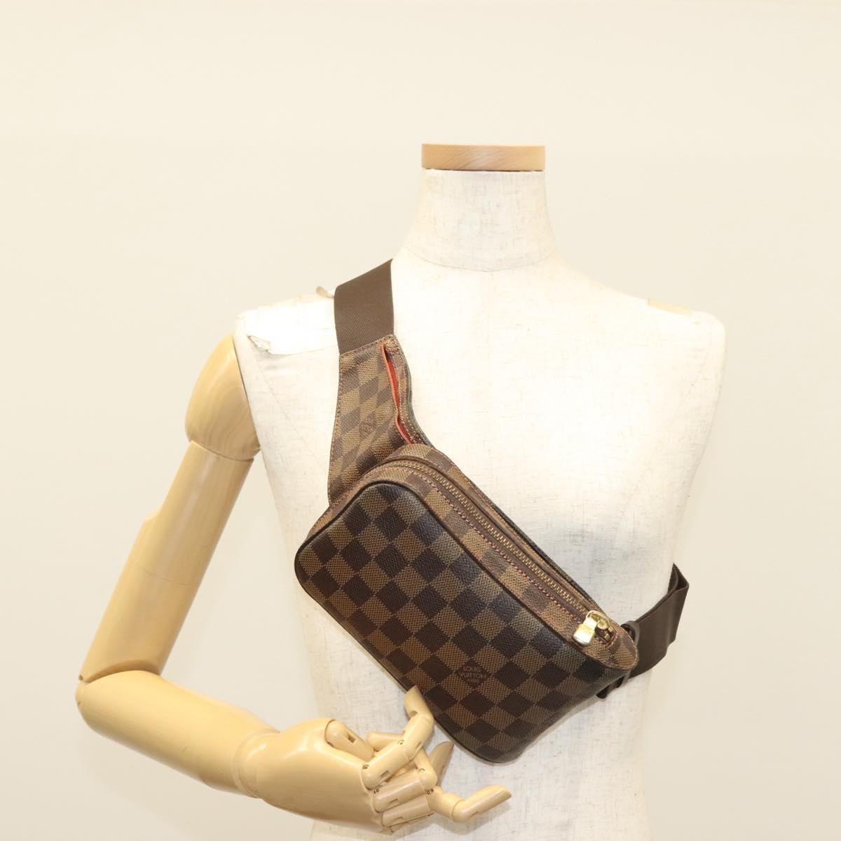 Louis Vuitton Geronimos Waist Bag Damier Brown Canvas Shoulder Bag