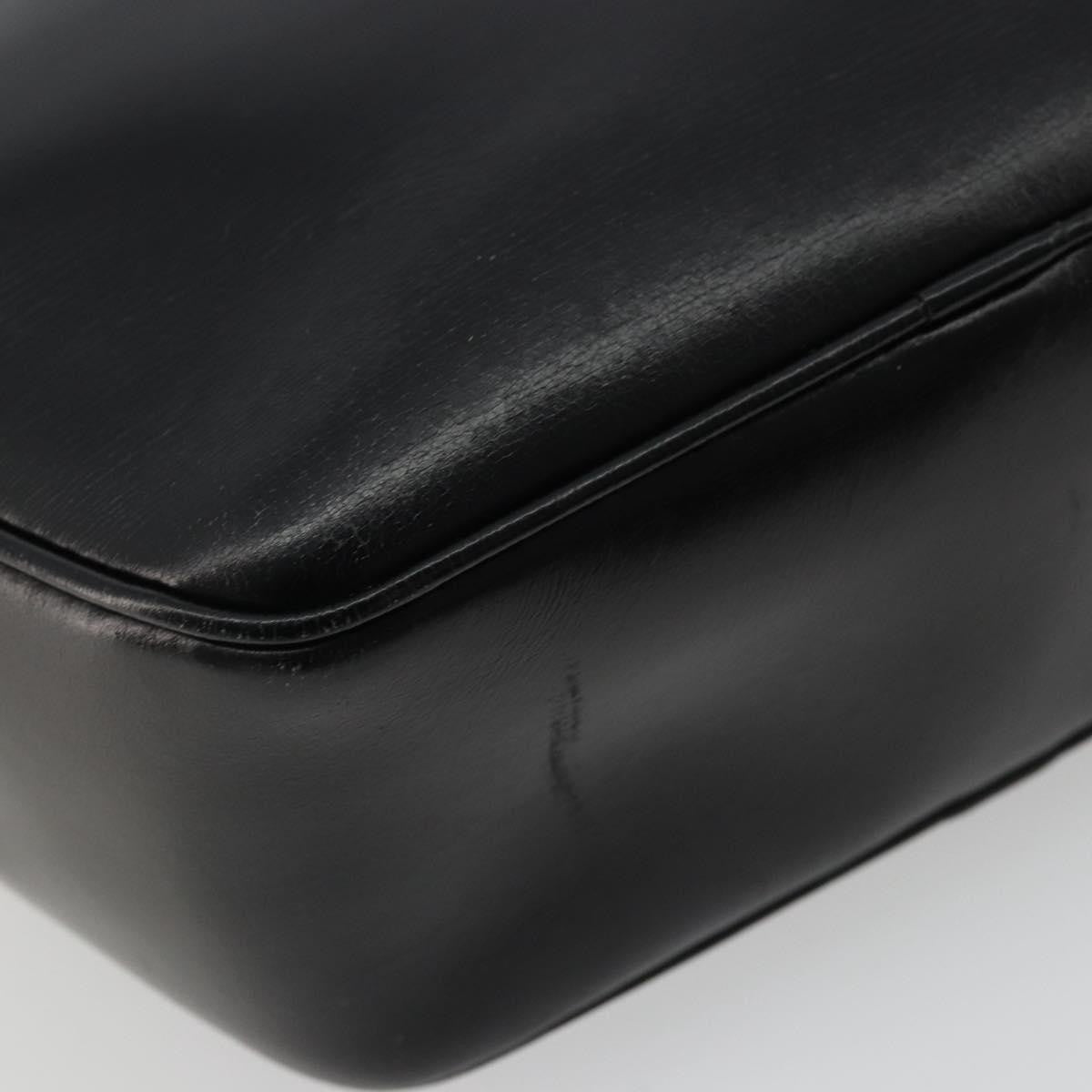 Celine Circle Logo Shoulder Bag Leather Black Leather Shoulder Bag Bag