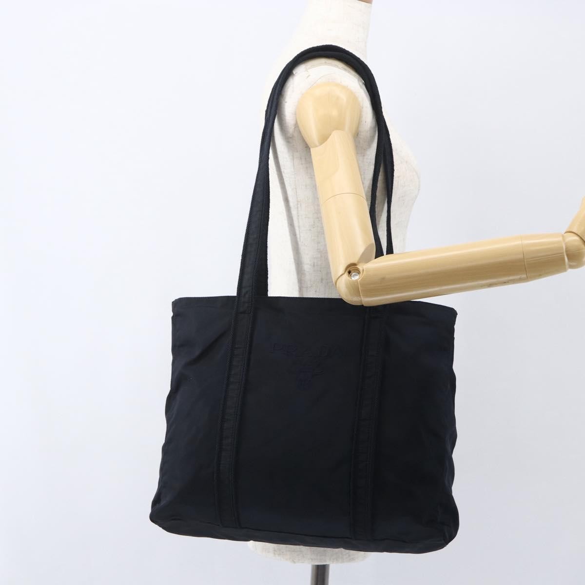 Prada Vintage Shoulder Bag Tessuto Black Nylon Shoulder Bag Bag