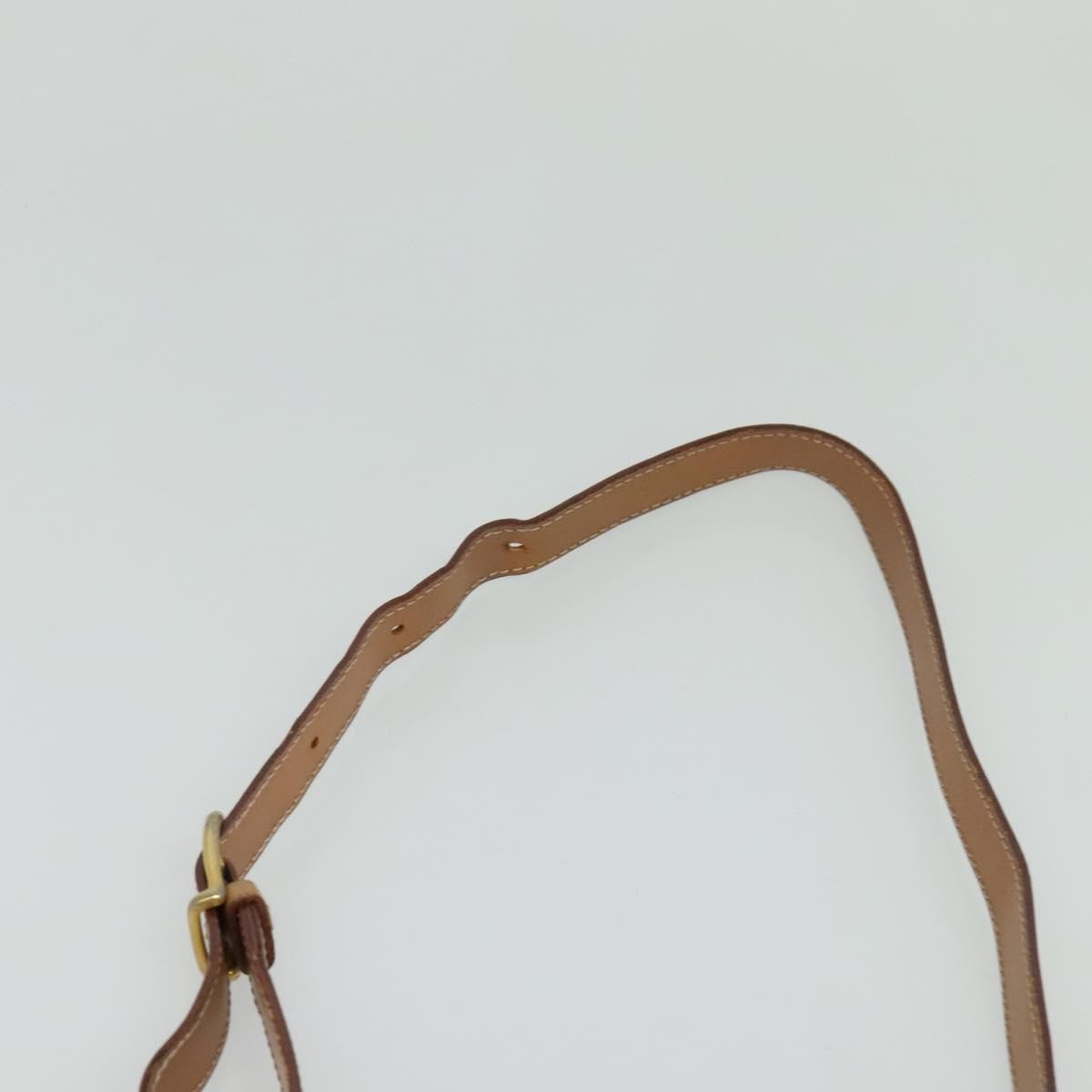 Celine Vintage Macadam Circle Logo Shoulder Bag Canvas And Leather Brown Canvas Shoulder Bag Bag