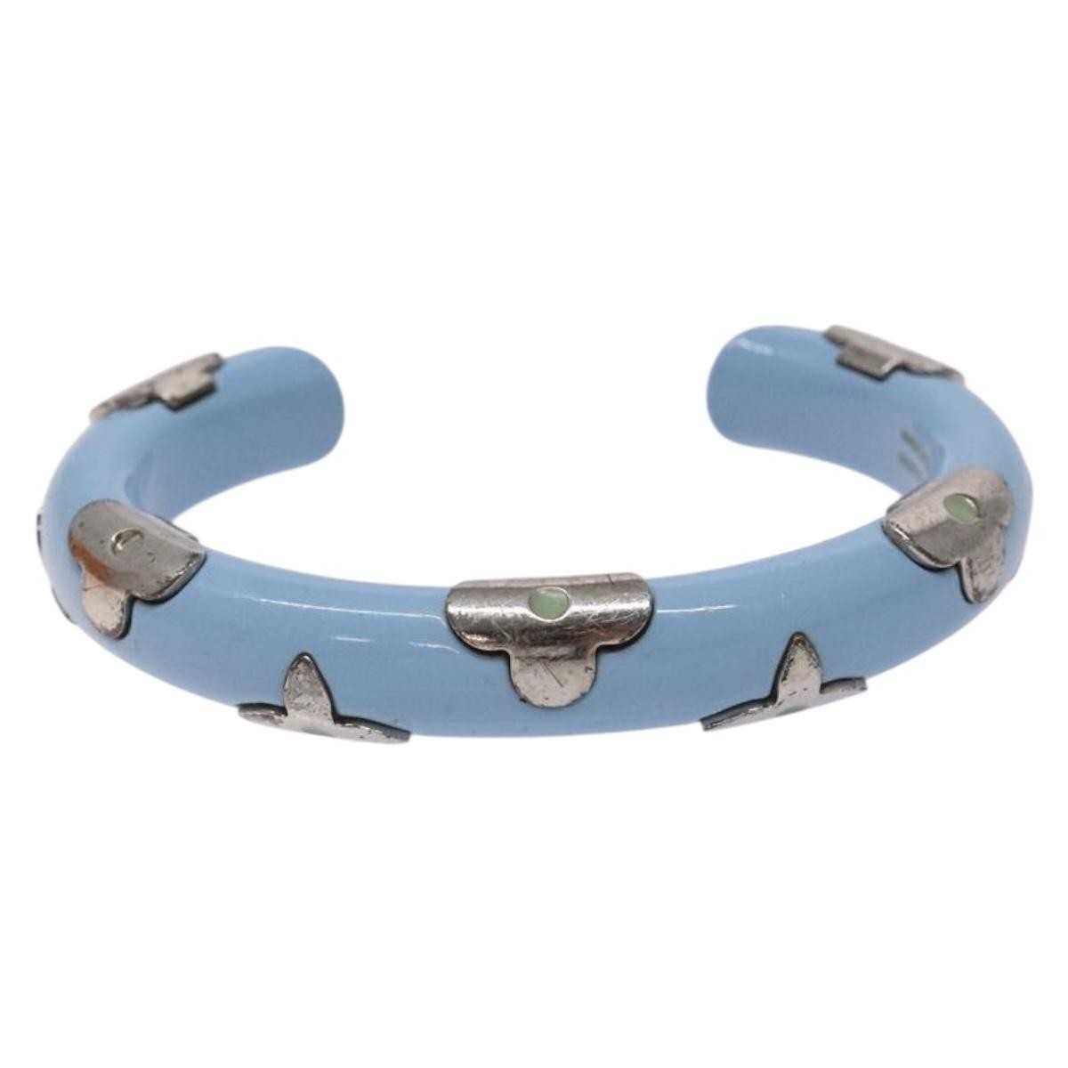 Louis Vuitton Daily Monogram Bracelet Metal Blue Metal Bracelet Jewelry