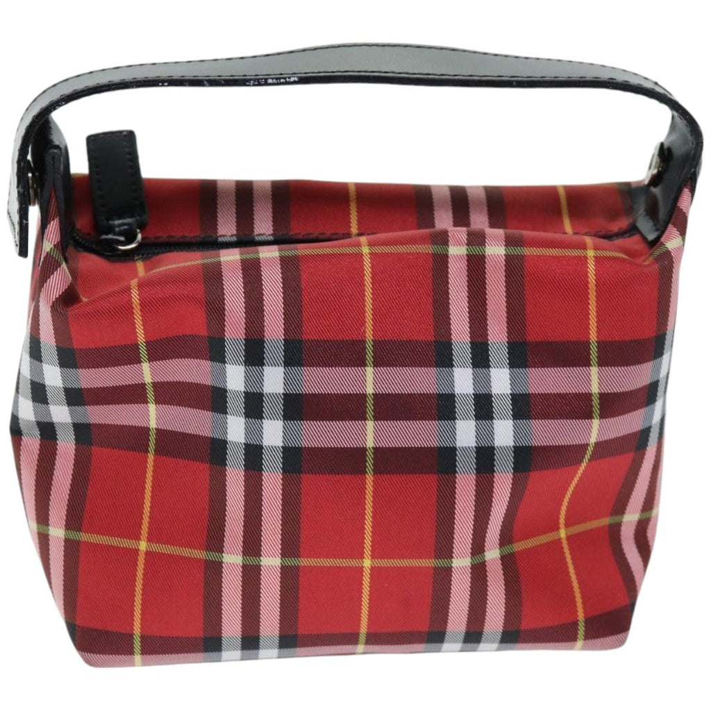 Burberry Nova Check Pochette Nylon Red Nylon Clutche & Pouche Bag